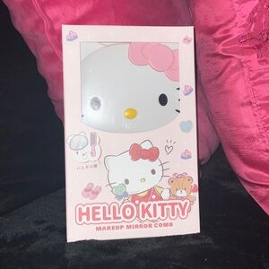 Hello Kitty Pink and White Mirror with Bow